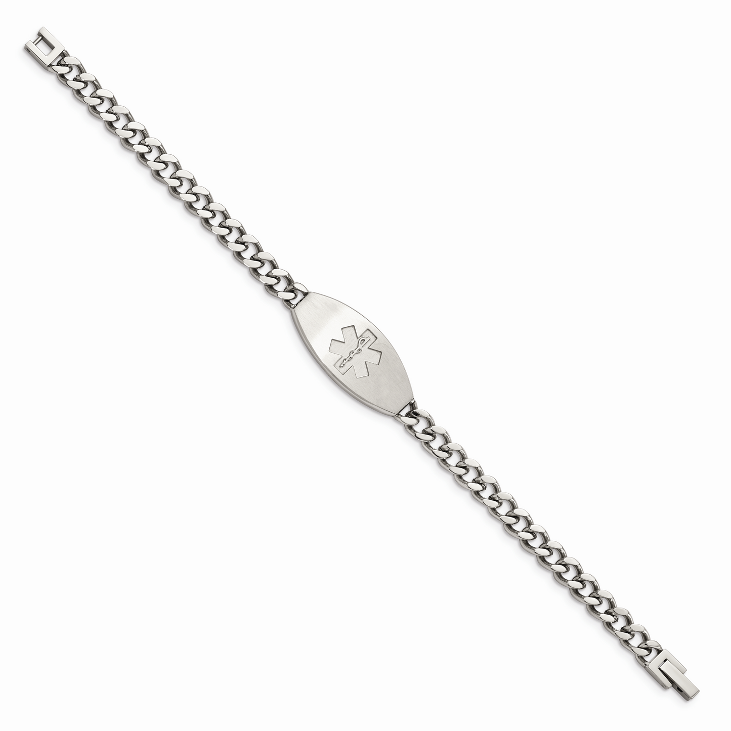 Chisel Brand Jewelry, Stainless Steel Brushed Medical ID Bracelet