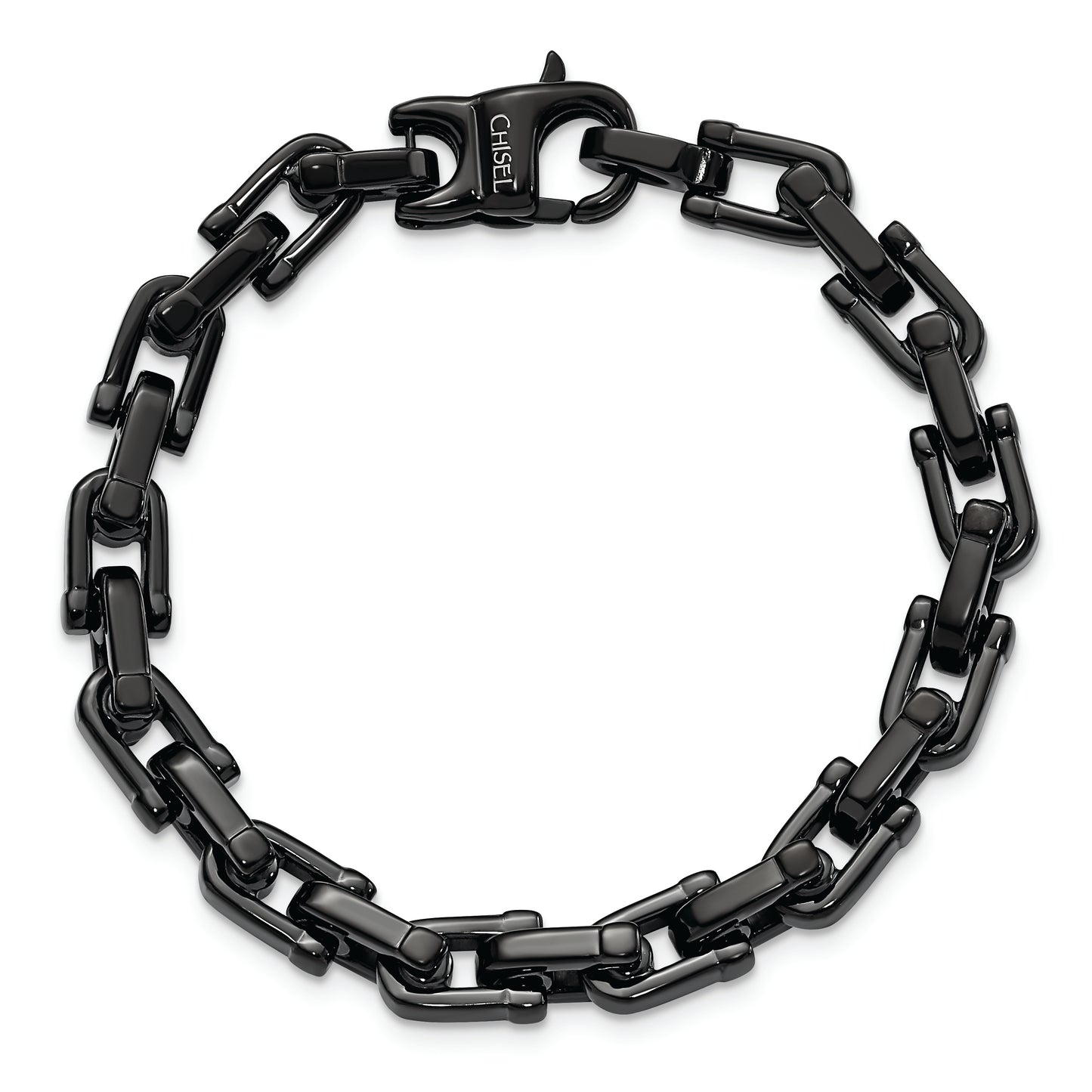 Chisel Brand Jewelry, Stainless Steel Black IP-plated Men's Bracelet