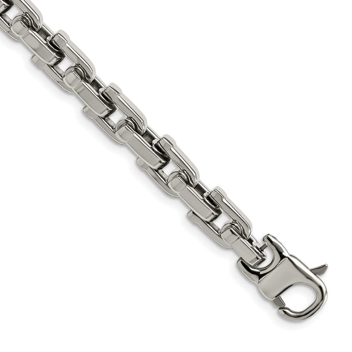 Chisel Brand Jewelry, Stainless Steel Polished 8.5in Men's Bracelet