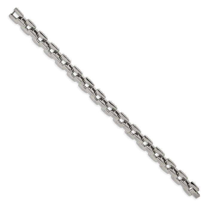 Chisel Brand Jewelry, Stainless Steel Polished 9in Men's Bracelet