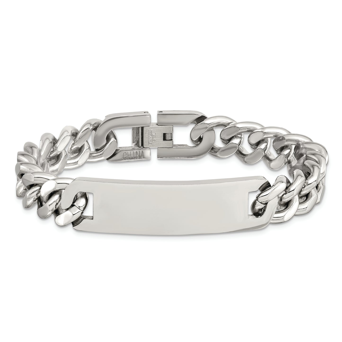 Chisel Brand Jewelry, Stainless Steel Polished 7.75 inch ID Men's Bracelet