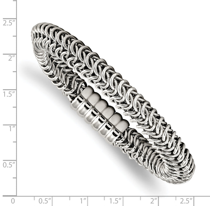 Chisel Brand Jewelry, Stainless Steel Polished 8.25in. Men's Bracelet