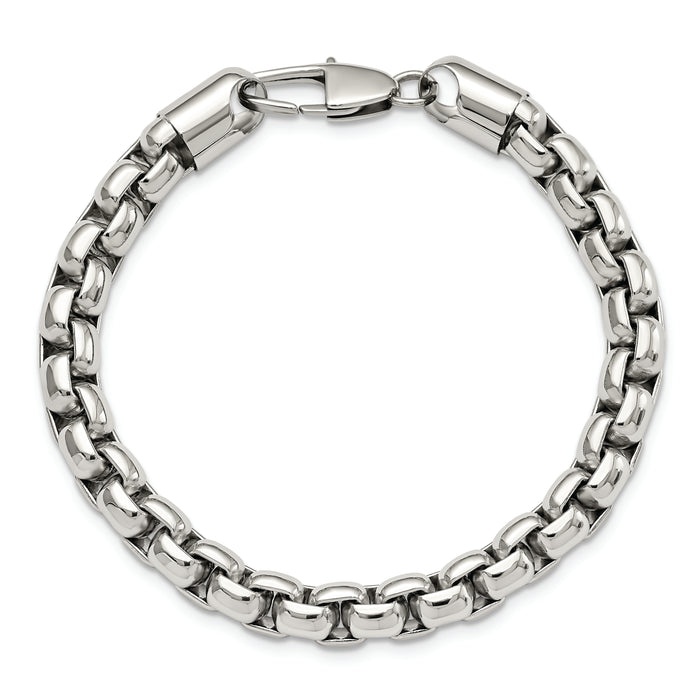 Chisel Brand Jewelry, Stainless Steel Polished 9in. Men's Bracelet