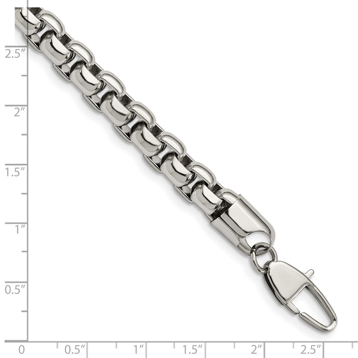 Chisel Brand Jewelry, Stainless Steel Polished 9in. Men's Bracelet