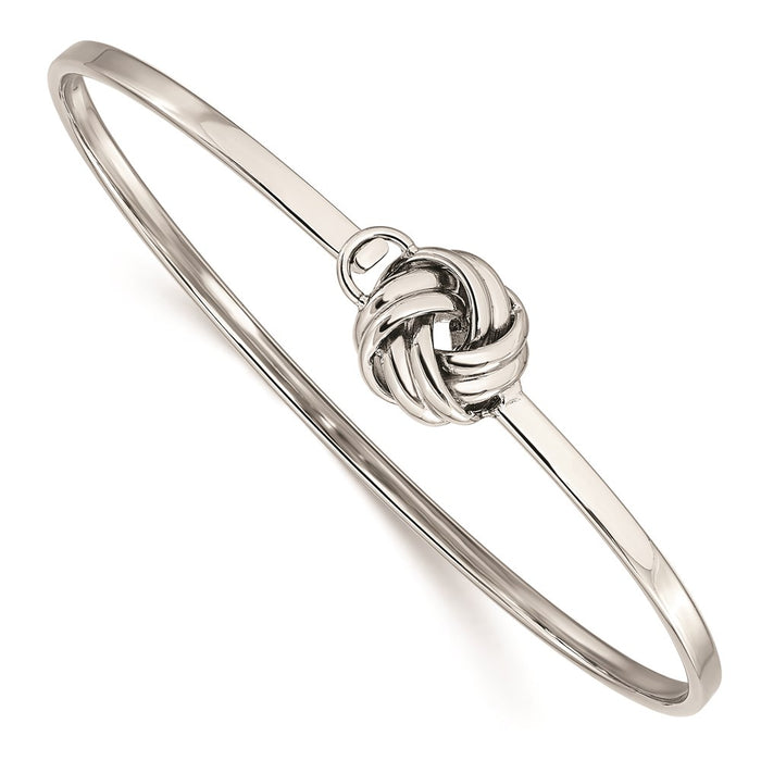 Chisel Brand Jewelry, Stainless Steel Polished Love Knot Bangle