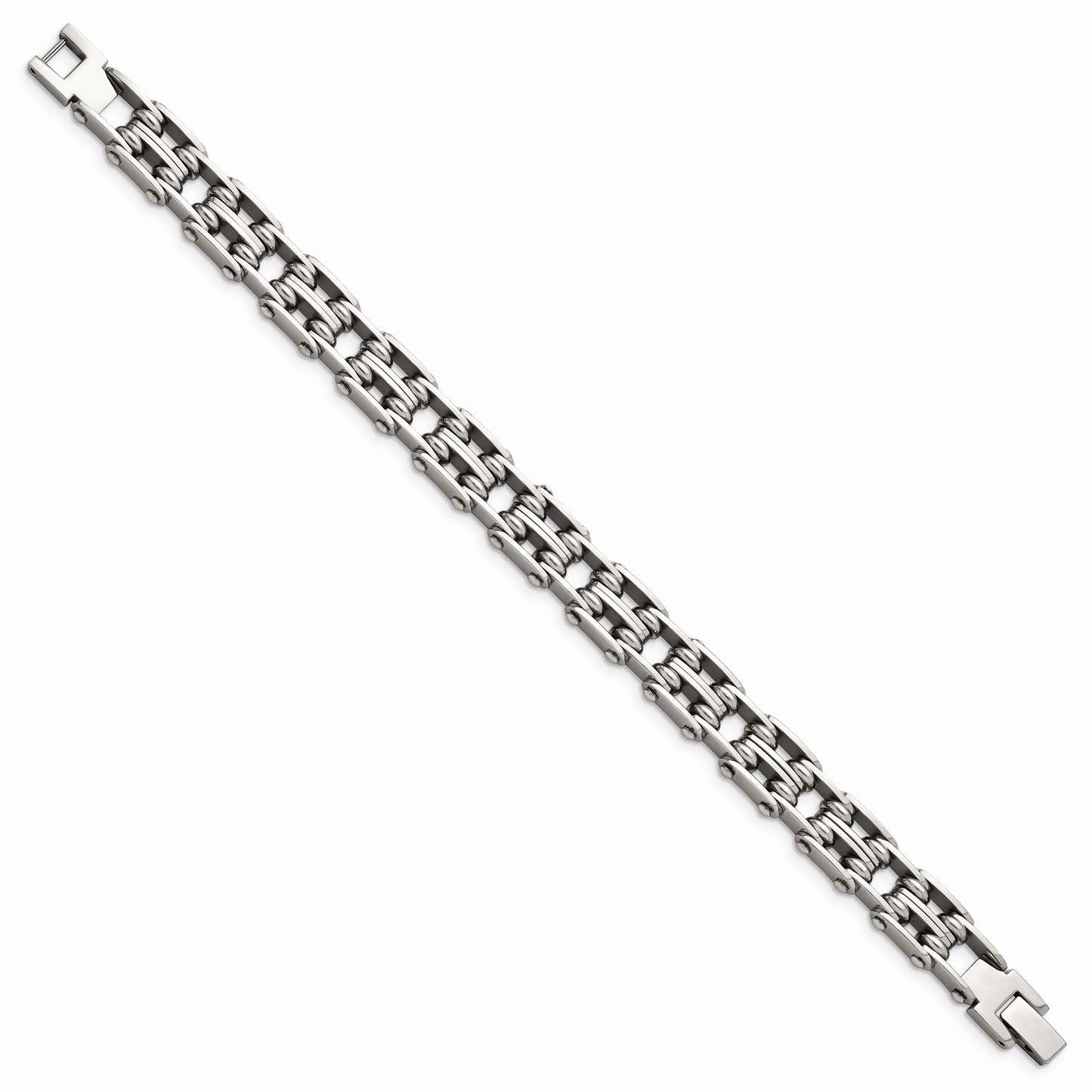 Chisel Brand Jewelry, Stainless Steel Polished 8.5in Men's Bracelet