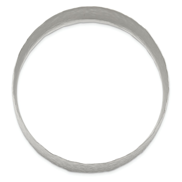 Chisel Brand Jewelry, Stainless Steel Polished Hammered Bangle