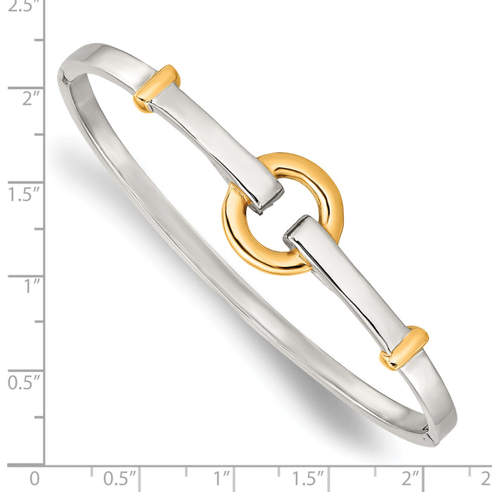 Chisel Brand Jewelry, Stainless Steel Polished Yellow IP-plated Bangle