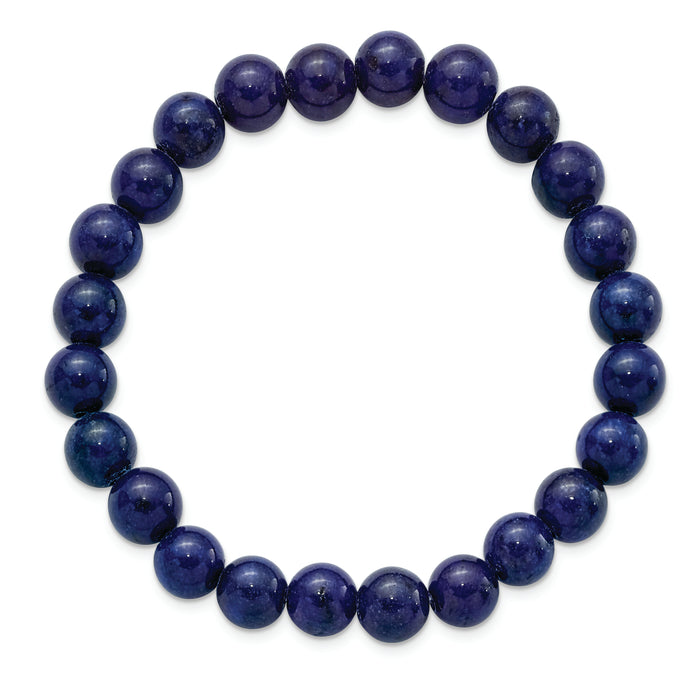 Chisel Brand Jewelry, Blue Nephrite Stretch Bracelet