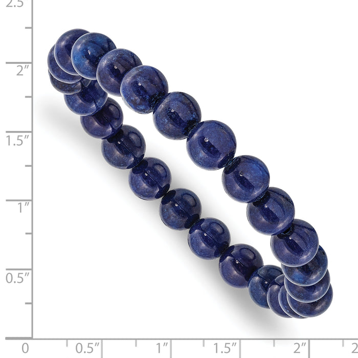 Chisel Brand Jewelry, Blue Nephrite Stretch Bracelet