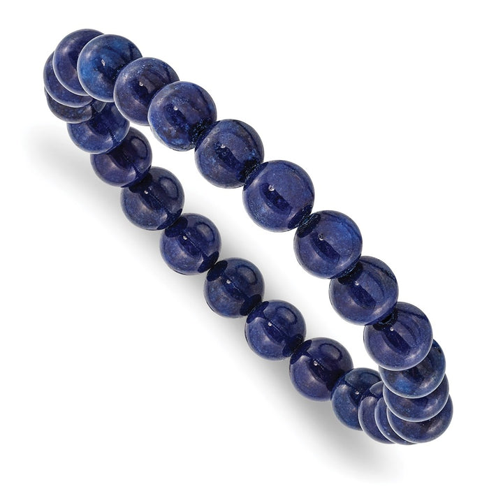 Chisel Brand Jewelry, Blue Nephrite Stretch Bracelet