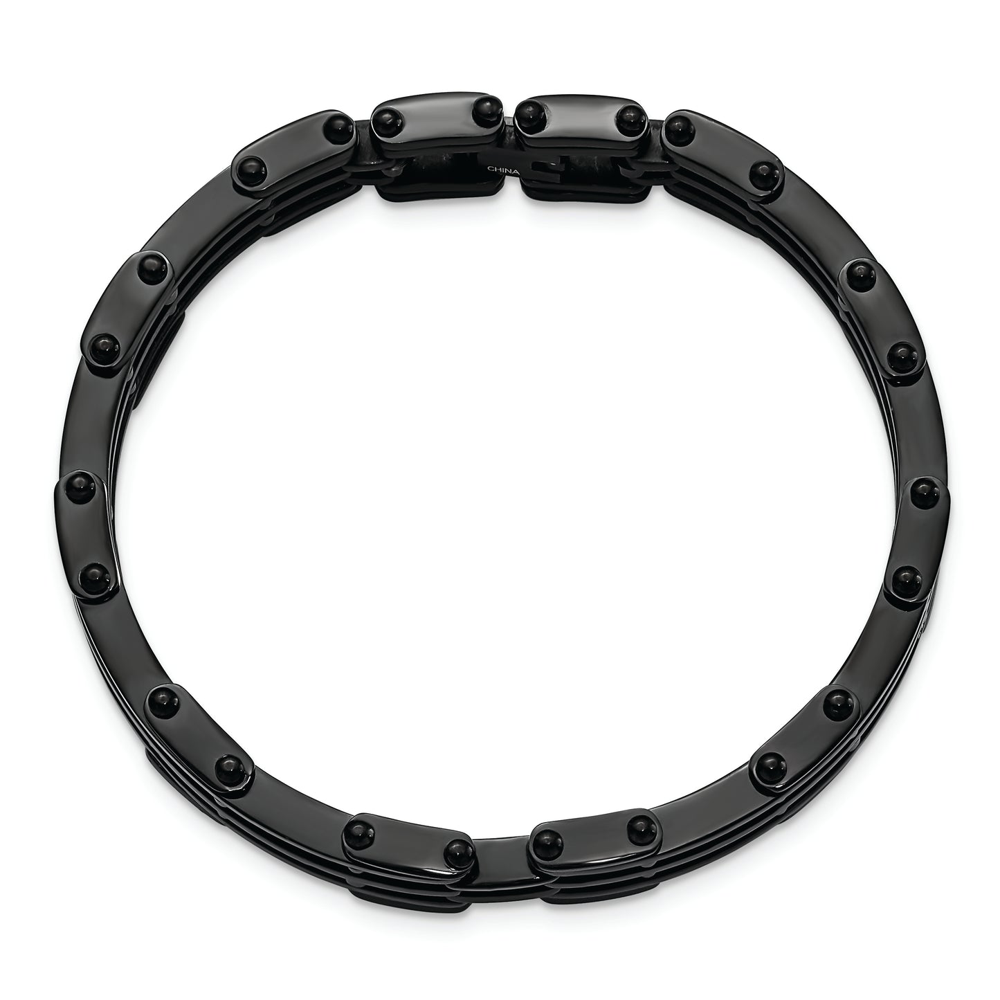 Chisel Brand Jewelry, Stainless Steel Black IP-plated Men's Bracelet