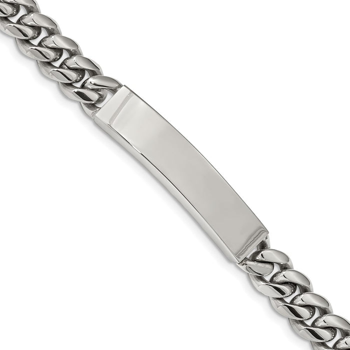 Chisel Brand Jewelry, Stainless Steel Polished 8.25in ID Bracelet