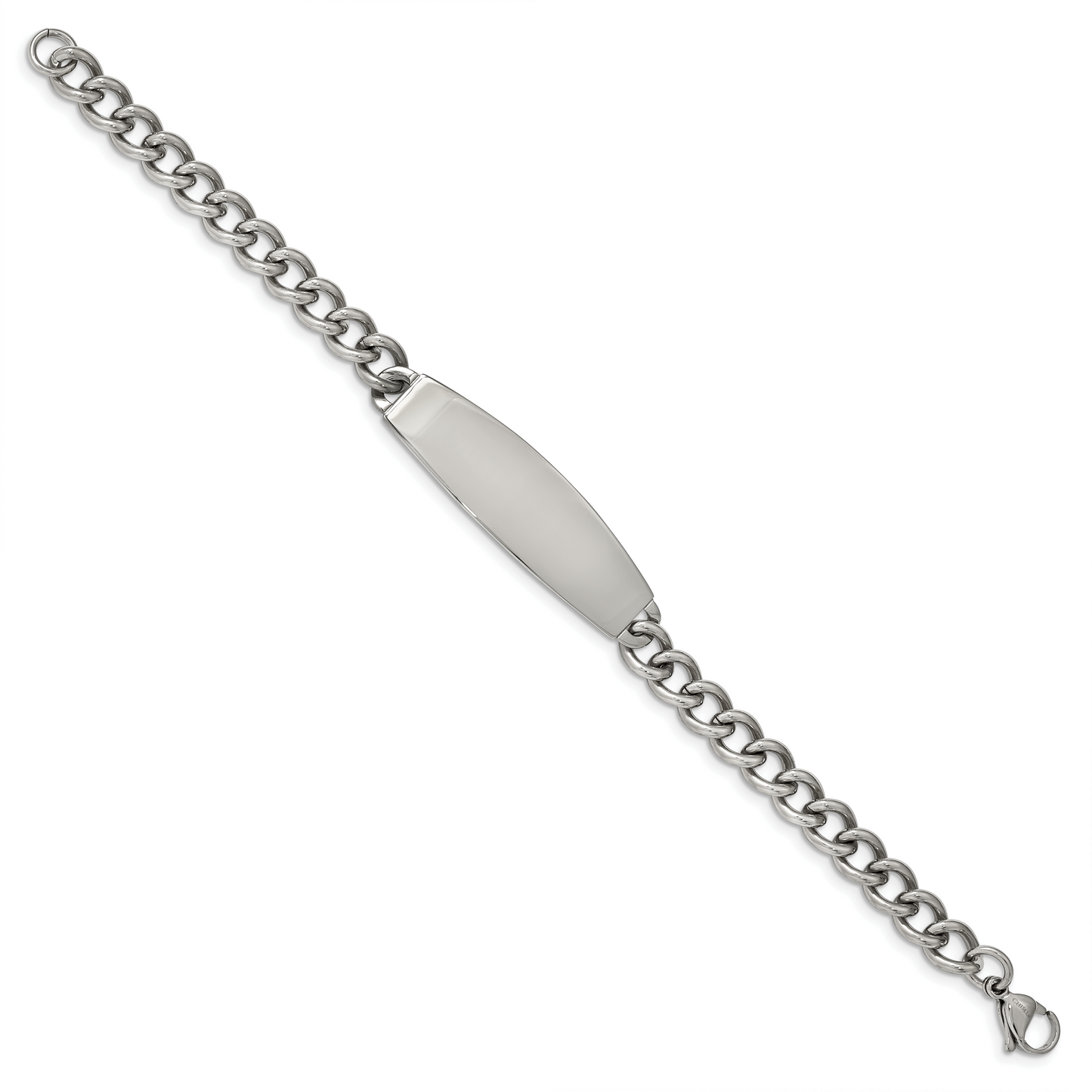 Chisel Brand Jewelry, Stainless Steel Polished ID 8.5in Bracelet