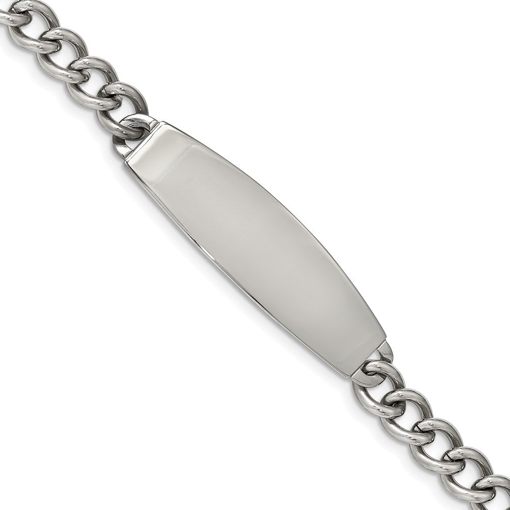Chisel Brand Jewelry, Stainless Steel Polished ID 8.5in Bracelet
