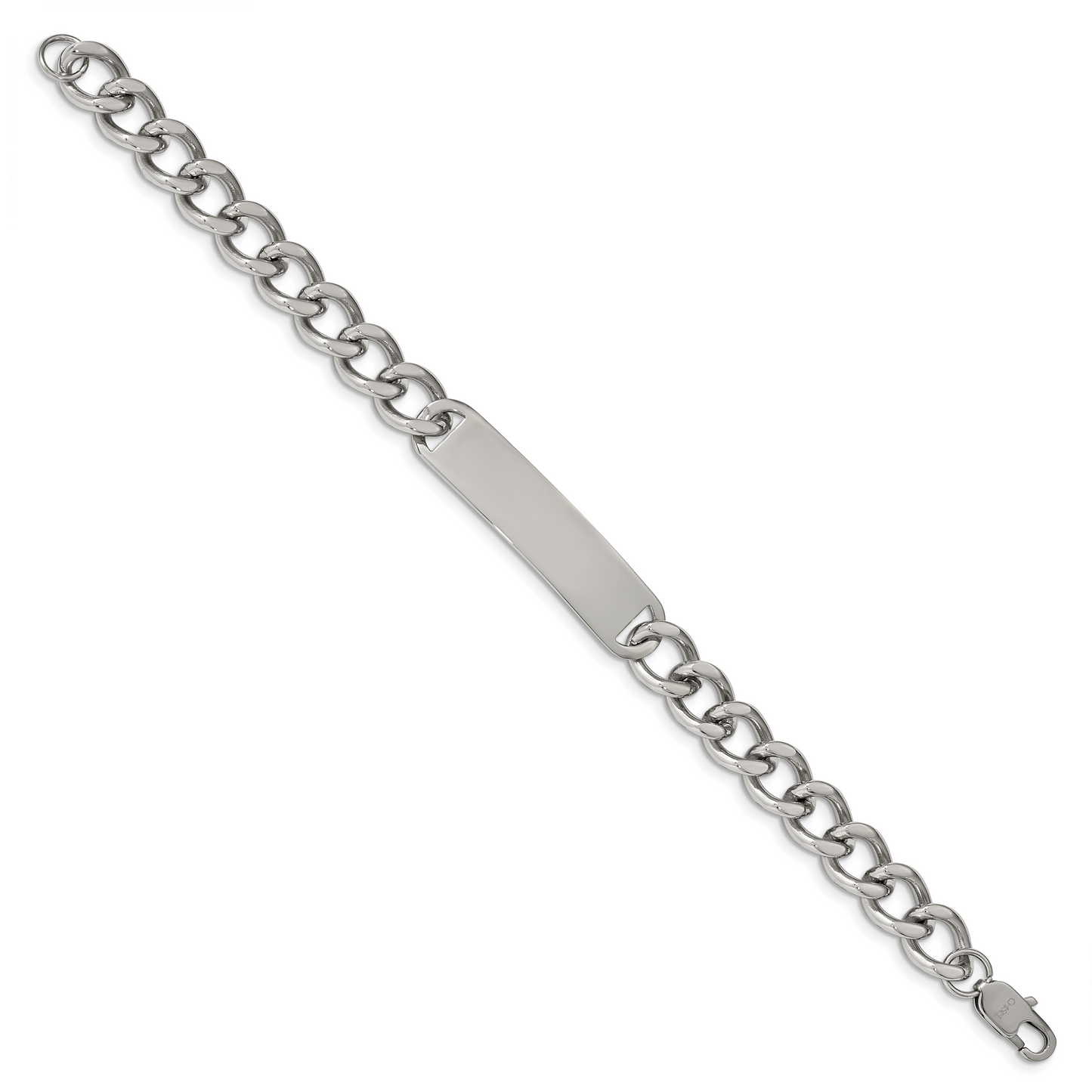 Chisel Brand Jewelry, Stainless Steel Polished ID 8.50in Bracelet
