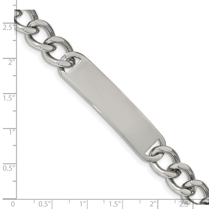 Chisel Brand Jewelry, Stainless Steel Polished ID 8.50in Bracelet