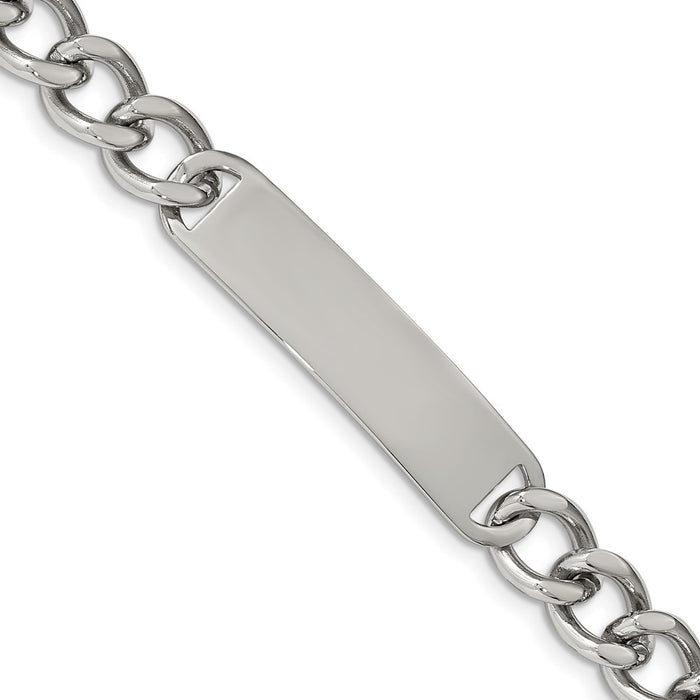 Chisel Brand Jewelry, Stainless Steel Polished ID 8.50in Bracelet