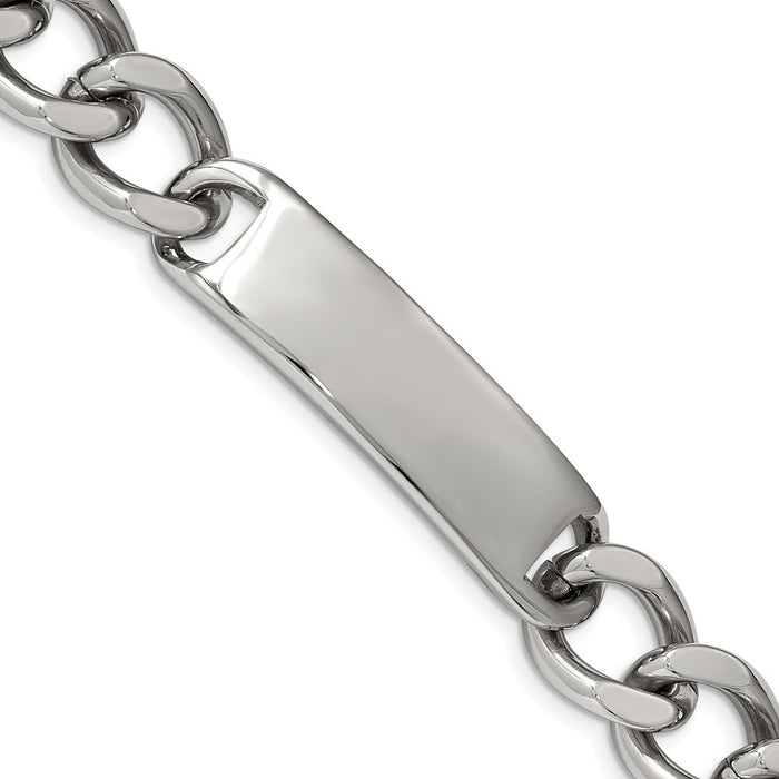 Chisel Brand Jewelry, Stainless Steel Polished ID 8.75in Bracelet