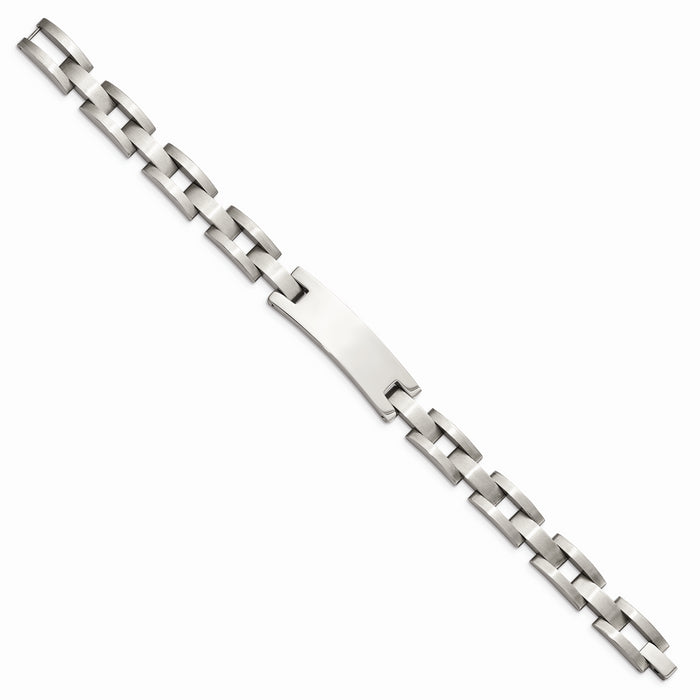 Chisel Brand Jewelry, Stainless Steel Brushed and Polished ID 9.25in Bracelet