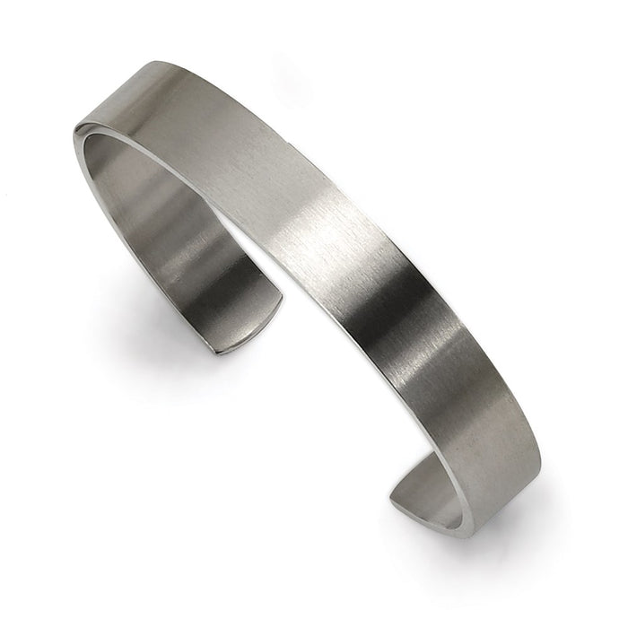 Chisel Brand Jewelry, Stainless Steel Brushed Cuff Bangle