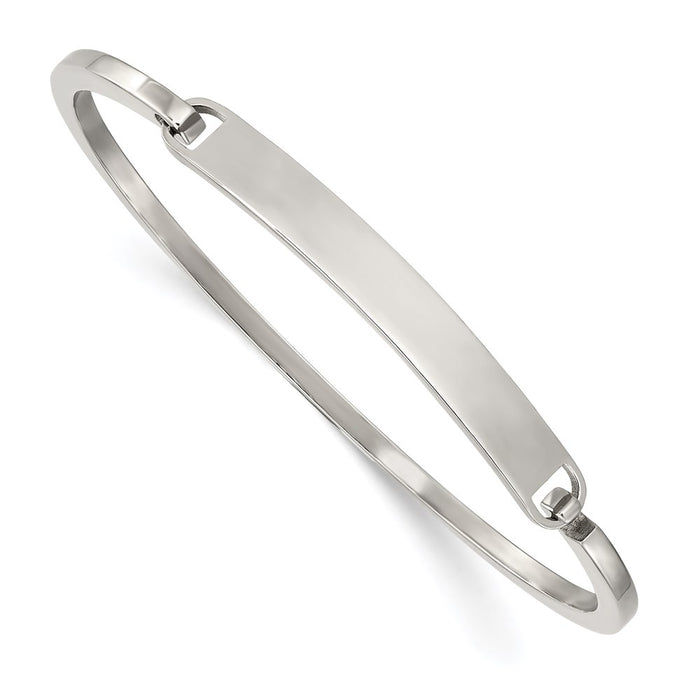 Chisel Brand Jewelry, Stainless Steel Polished 2mm ID Bangle