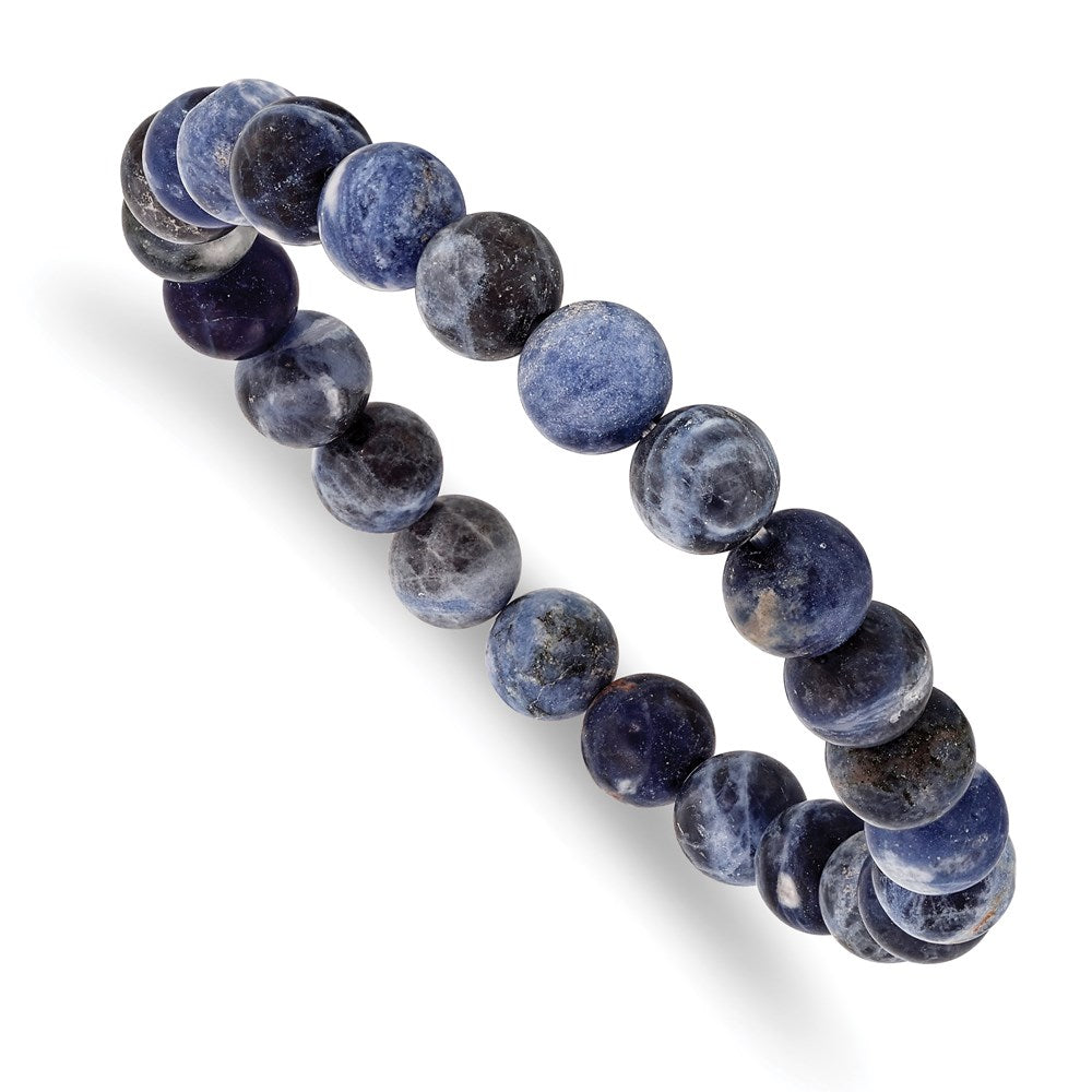 Chisel Brand Jewelry, Sodalite Agate Beaded Stretch Bracelet