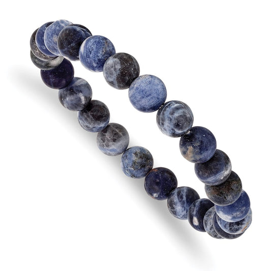 Chisel Brand Jewelry, Sodalite Agate Beaded Stretch Bracelet