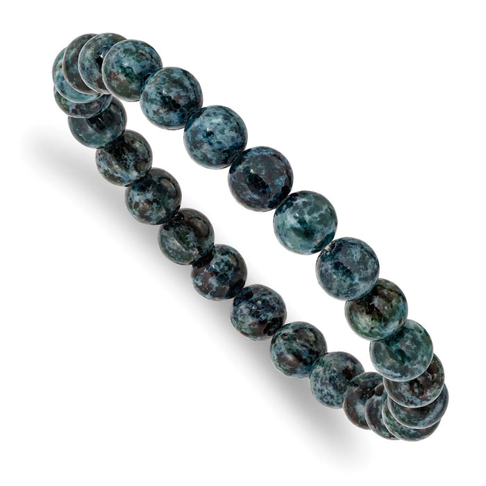 Chisel Brand Jewelry, African Pine Agate Beaded Stretch Bracelet
