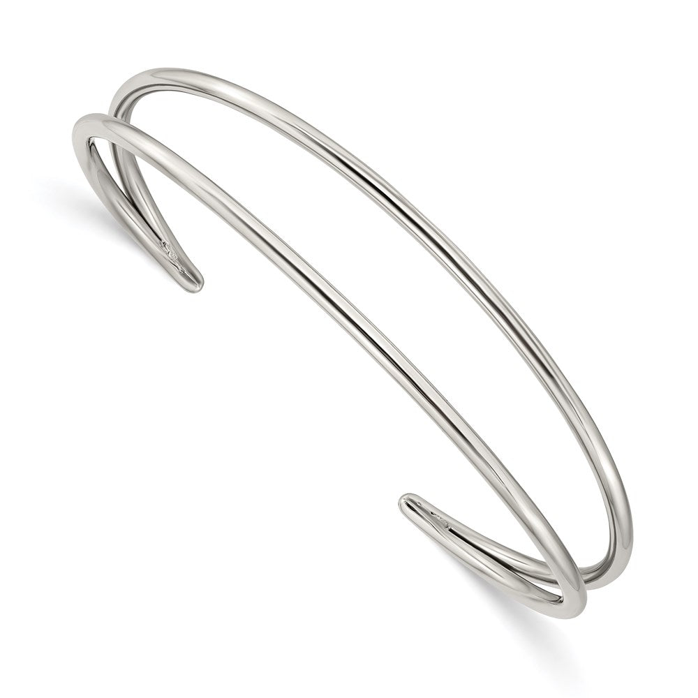 Chisel Brand Jewelry, Stainless Steel Polished Cuff Bangle