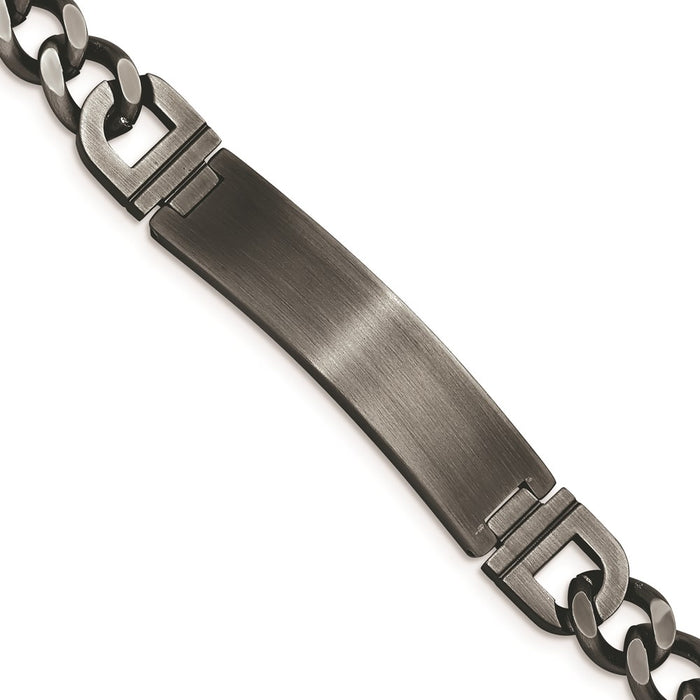 Chisel Brand Jewelry, Stainless Steel Brushed Antiqued White Bronze Plated 8.75in ID Men's Bracelet