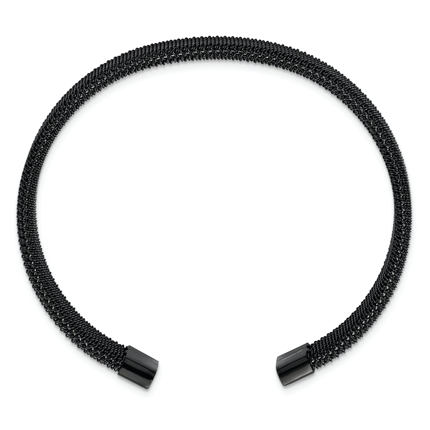 Chisel Brand Jewelry, Stainless Steel Black IP plated Mesh Cuff Bracelet