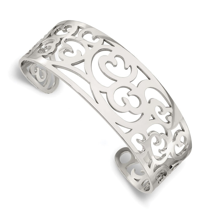 Chisel Brand Jewelry, Stainless Steel Fancy Cuff Bracelet