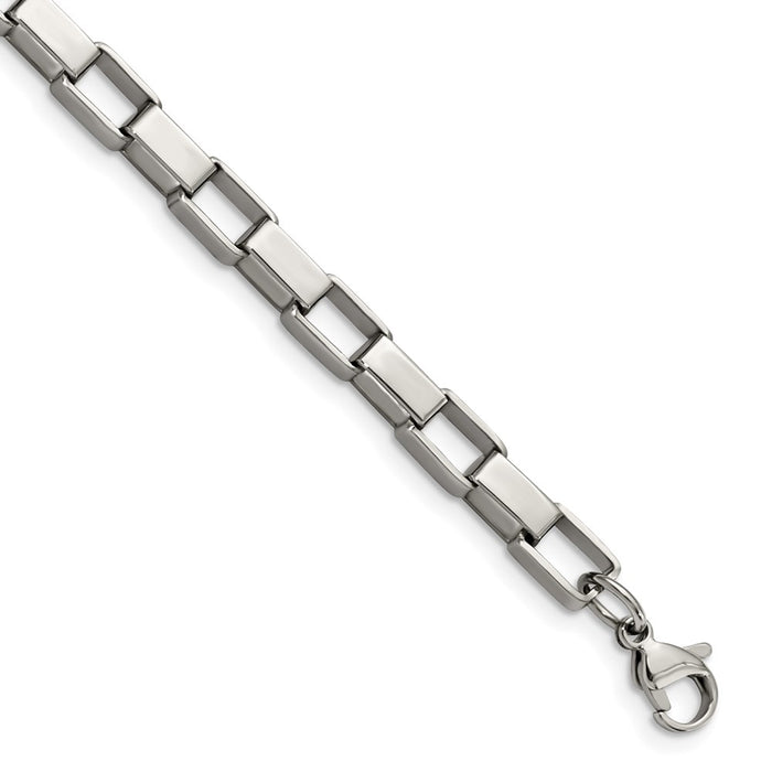 Chisel Brand Jewelry, Stainless Steel Link 8in Men's Bracelet