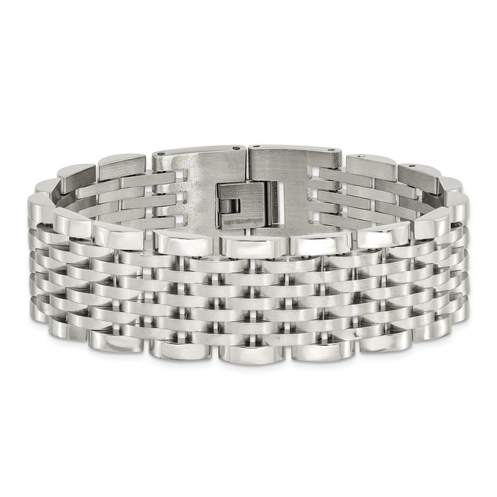 Chisel Brand Jewelry, Stainless Steel 8in Men's Bracelet