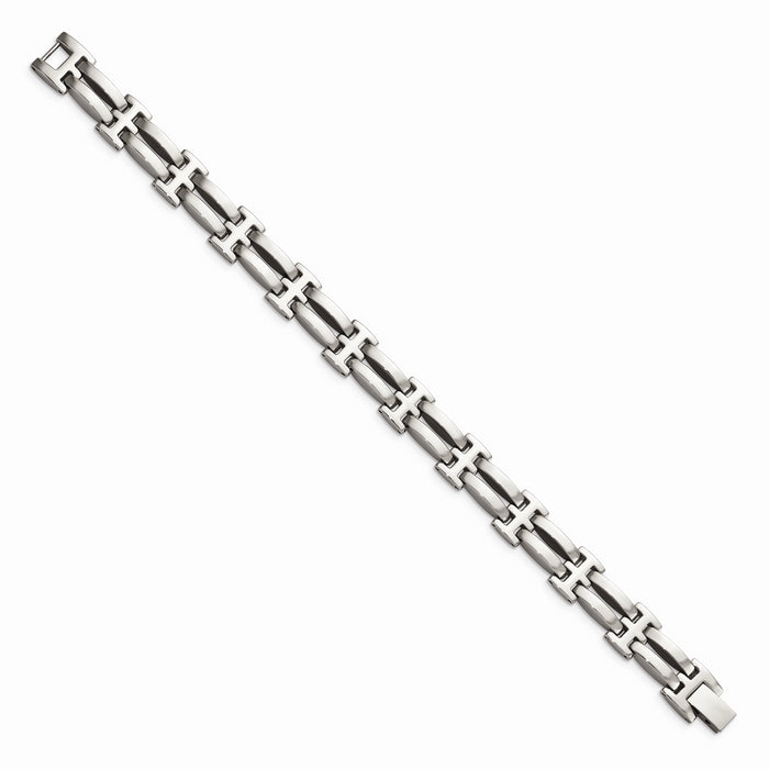 Chisel Brand Jewelry, Stainless Steel Polished 8.5in Men's Bracelet