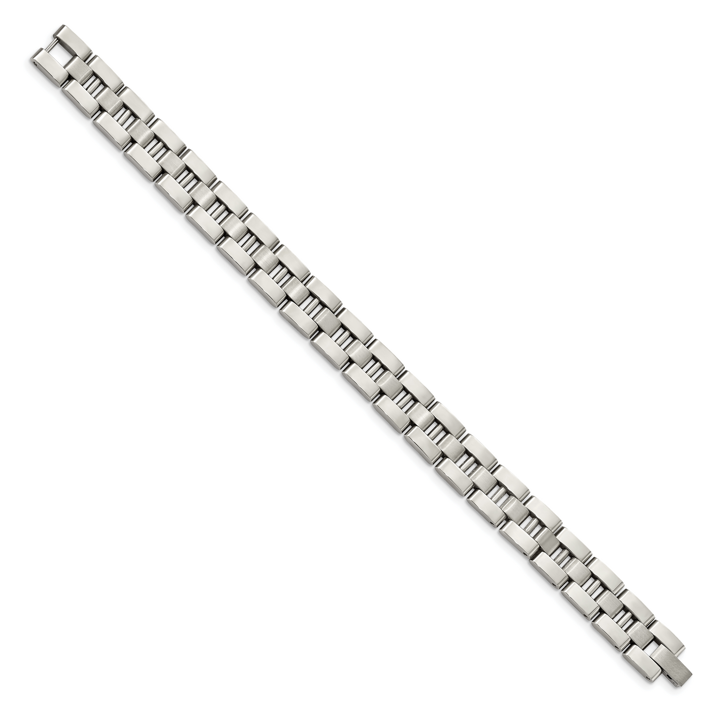 Chisel Brand Jewelry, Stainless Steel Brushed and Polished 8.25in Men's Bracelet