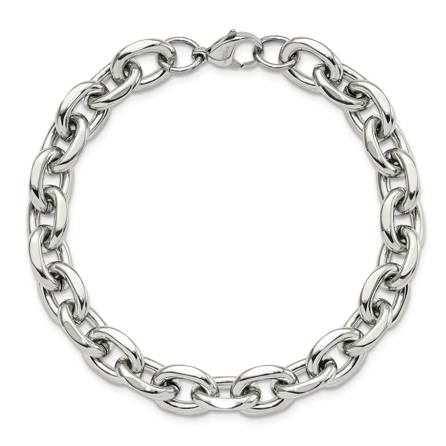Chisel Brand Jewelry, Stainless Steel Polished 9in Men's Bracelet