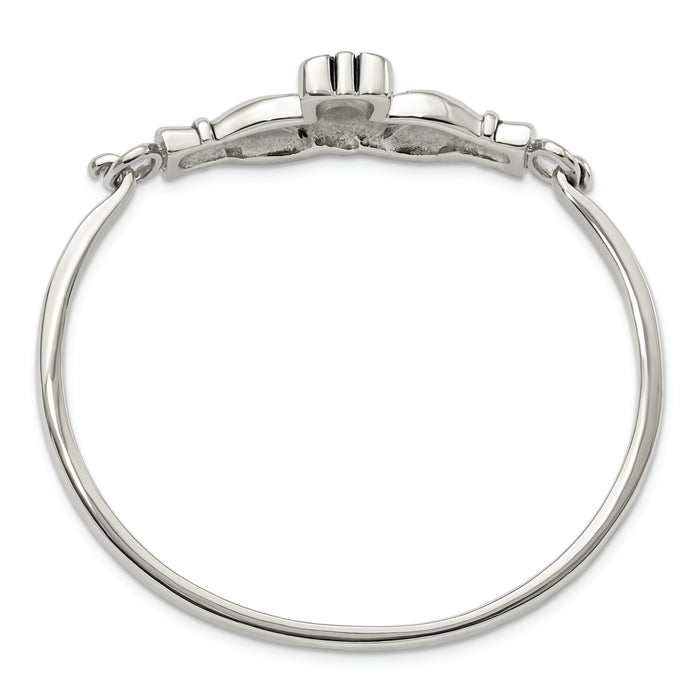 Chisel Brand Jewelry, Stainless Steel Claddagh Bangle