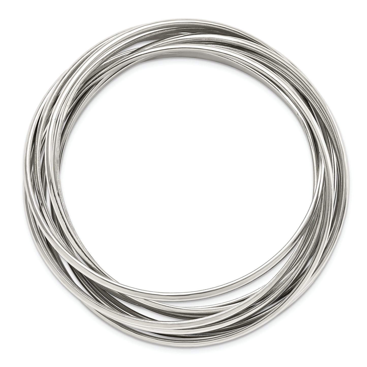Chisel Brand Jewelry, Stainless Steel Intertwined Bangle Bracelet