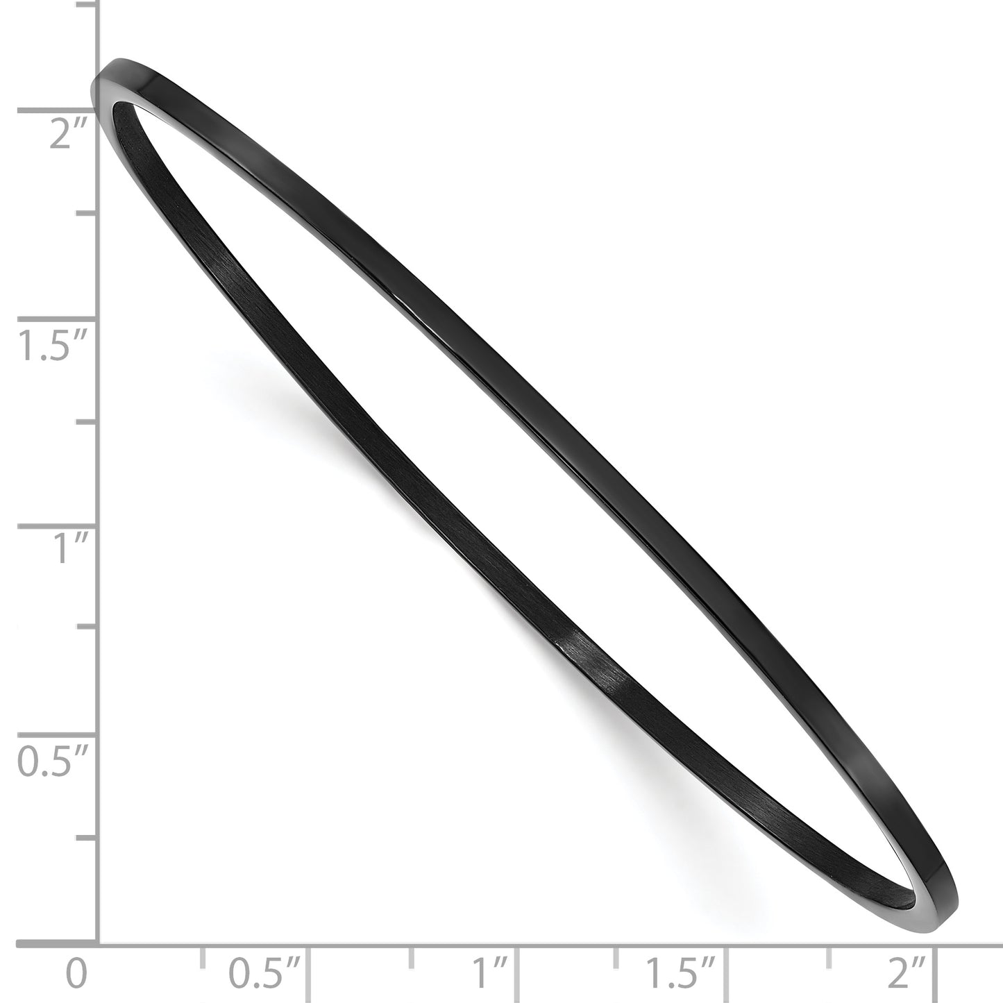 Chisel Brand Jewelry, Stainless Steel Black IP Plated Bangle