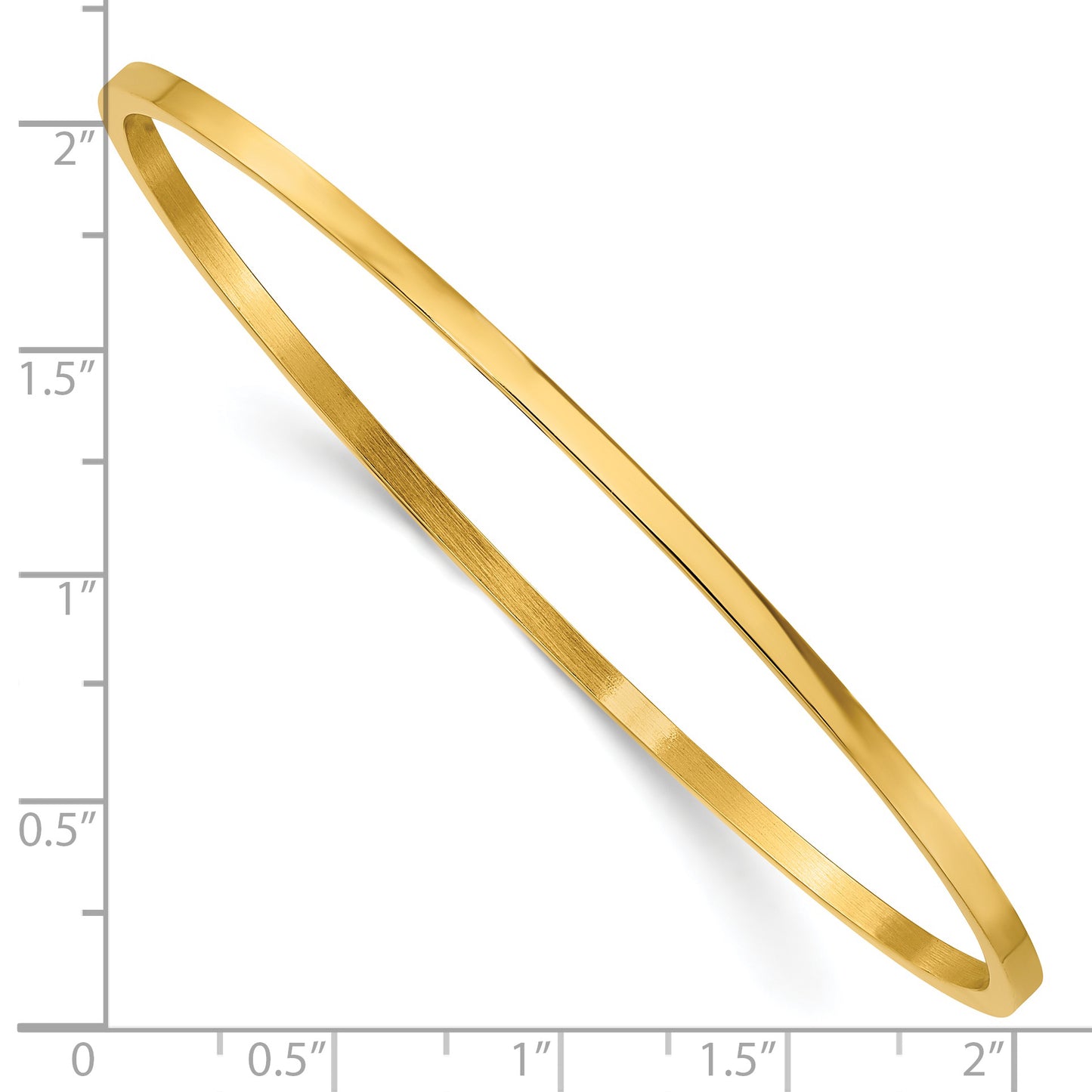 Chisel Brand Jewelry, Stainless Steel Yellow IP Plated Bangle