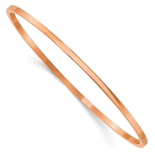 Chisel Brand Jewelry, Stainless Steel Pink IP-plated Bangle