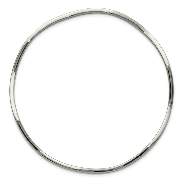 Chisel Brand Jewelry, Stainless Steel Scalloped Bangle