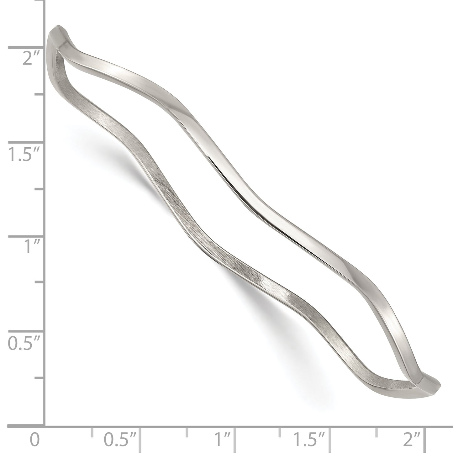 Chisel Brand Jewelry, Stainless Steel Scalloped Bangle