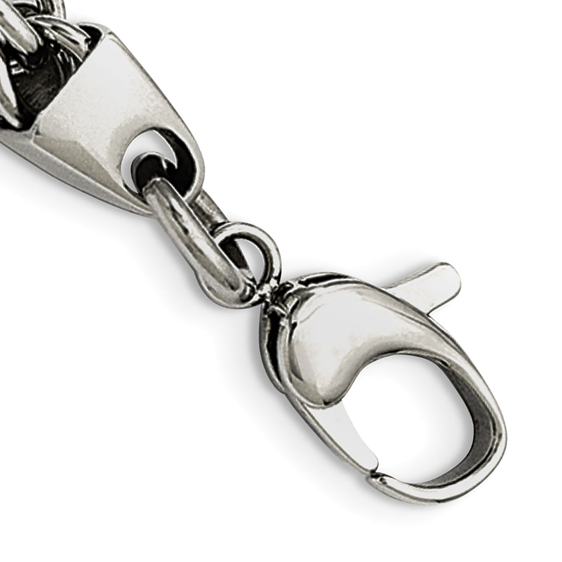Chisel Brand Jewelry, Stainless Steel Moveable Pieces Antiqued 8.25in Men's Bracelet