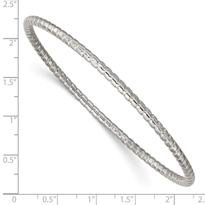 Chisel Brand Jewelry, Stainless Steel Textured Bangle