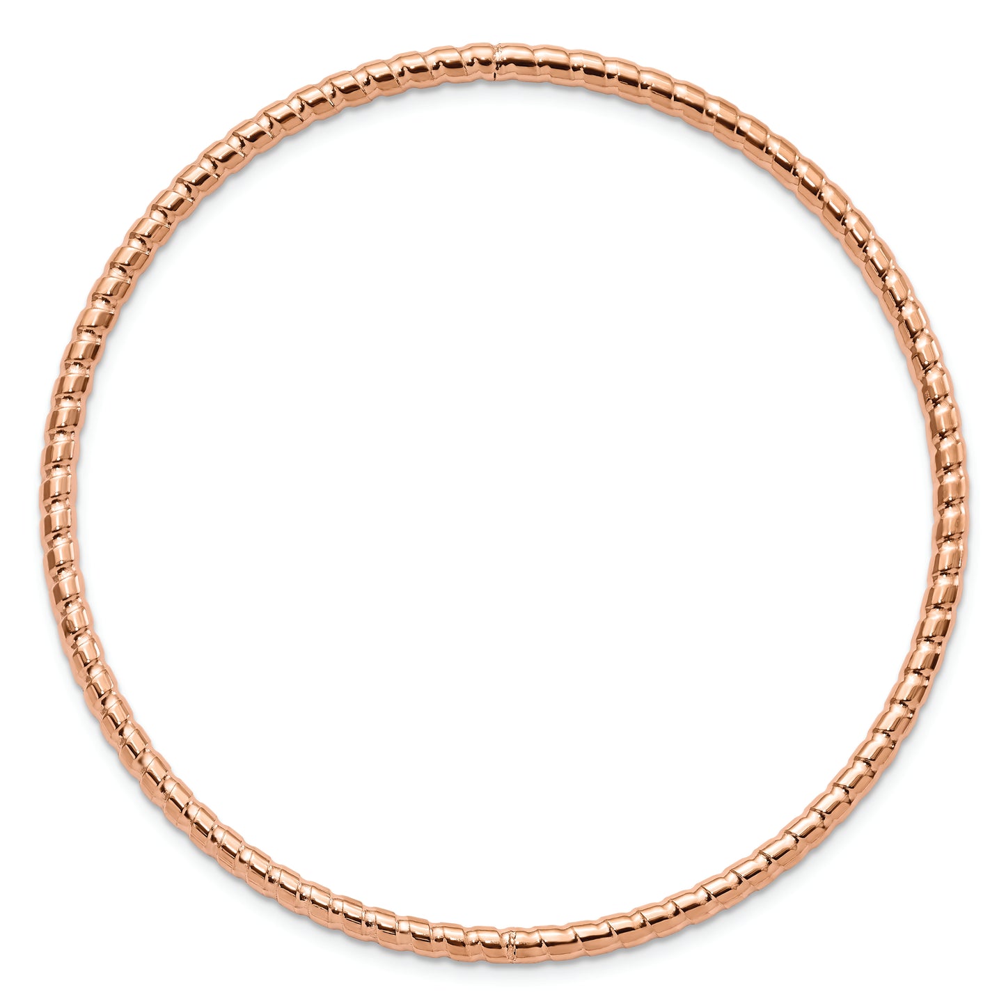 Chisel Brand Jewelry, Stainless Steel Rose IP-plated Bangle