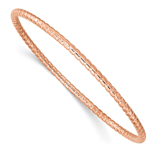 Chisel Brand Jewelry, Stainless Steel Rose IP-plated Bangle