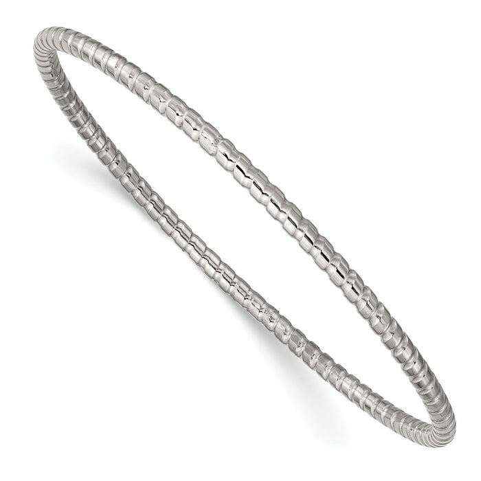 Chisel Brand Jewelry, Stainless Steel Textured Bangle